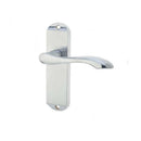 Frelan - Broadway Door Handles On Backplate - Latch  - Satin Chrome - JV921SC - Choice Handles