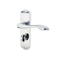 Frelan - Broadway Door Handles On Backplate - Bathroom  - Polished Chrome - JV922PC - Choice Handles