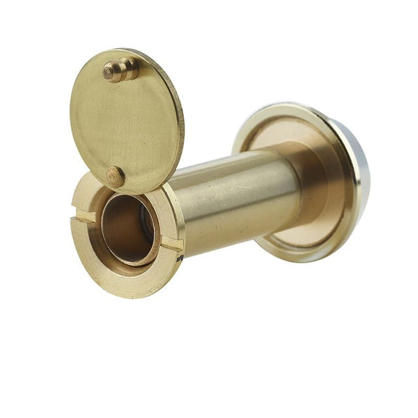 Jedo 180 Degree Door Viewers to Fit 50-70mm Doors FD30/60 C/W Intumescent Polished Brass - JV945PB - Choice Handles