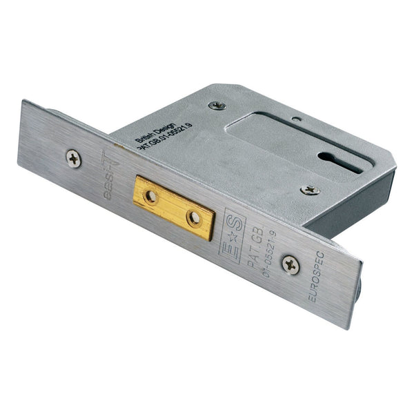 Eurospec - Easi-T 3 Lever Deadlock 76mm - Satin Stainless Steel - LDS5330SSS - Choice Handles
