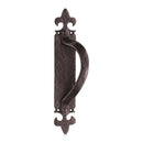 Carlisle Brass - Offset Pull Handle On Backplate Right Hd 260 x 45 mm - Black Antique - LF5260RH - Choice Handles