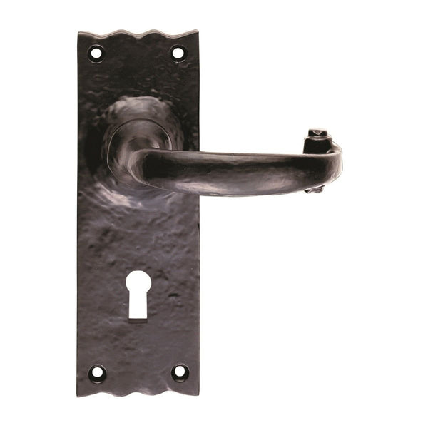 Carlisle Brass - Traditional Lever on Lock Backplate - Black Antique - LF5501 - Choice Handles