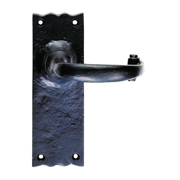 Carlisle Brass - Traditional Lever on Latch Backplate  - Black Antique - LF5502 - Choice Handles