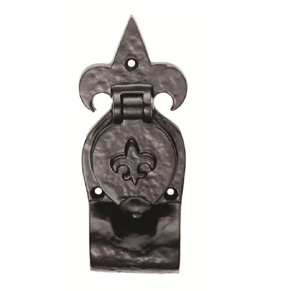 Carlisle Brass - Fleur de lys' Rim Cylinder Pull - Black Antique - LF5543 - Choice Handles