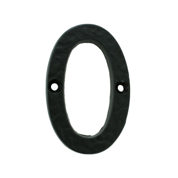 Carlisle Brass - Numeral Face Fix (No 0), 76mm - Black Antique - LF55490