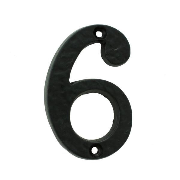 Carlisle Brass - Numeral Face Fix (No 6+9) 76mm - Black Antique - LF55496