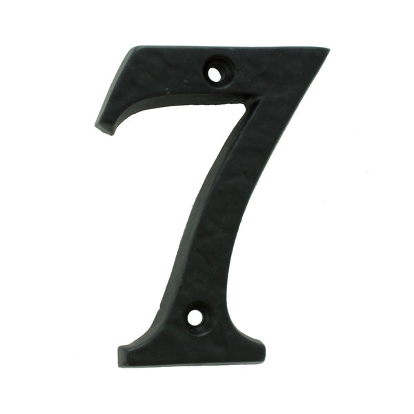 Carlisle Brass - Numeral Face Fix (No 7) 76mm - Black Antique - LF55497
