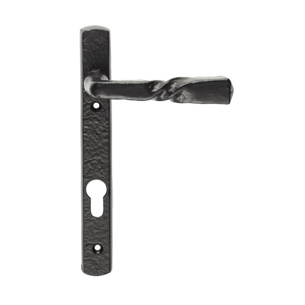 Carlisle Brass - Narrow Plate - Straight Lever Furniture 92mm c/c - Black Antique LF56NP92 - Choice Handles