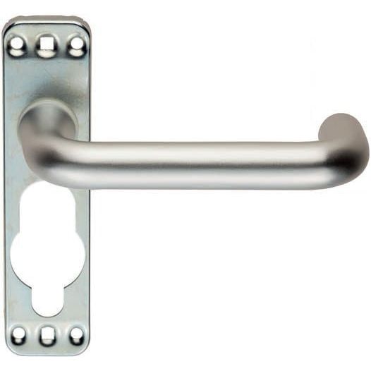 Eurospec - Safety Lever on a Inner Backplate - Satin Anodised Aluminium - LIP9001SAA
