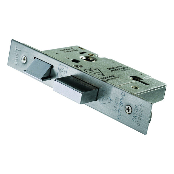 Eurospec - Easi T 5 Lever BS Sashlock 64mm - Satin Stainless Steel - LSB5525SSS - Choice Handles