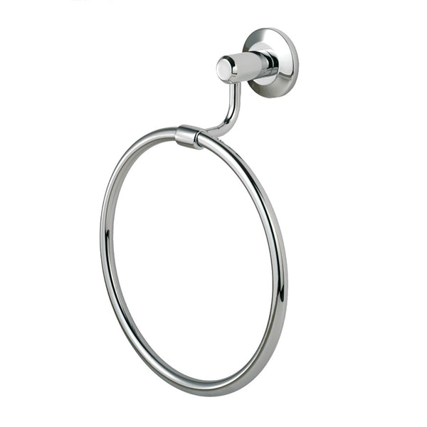 Carlisle Brass - Tempo Towel Ring - 182mm Dia. - Concealed Fix - Polished Chrome - LW05CP
