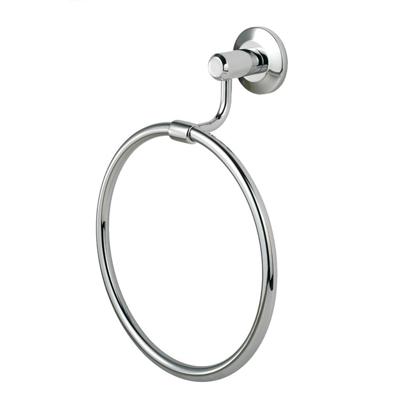 Carlisle Brass - Tempo Towel Ring - 182mm Dia. - Concealed Fix - Polished Chrome - LW05CP