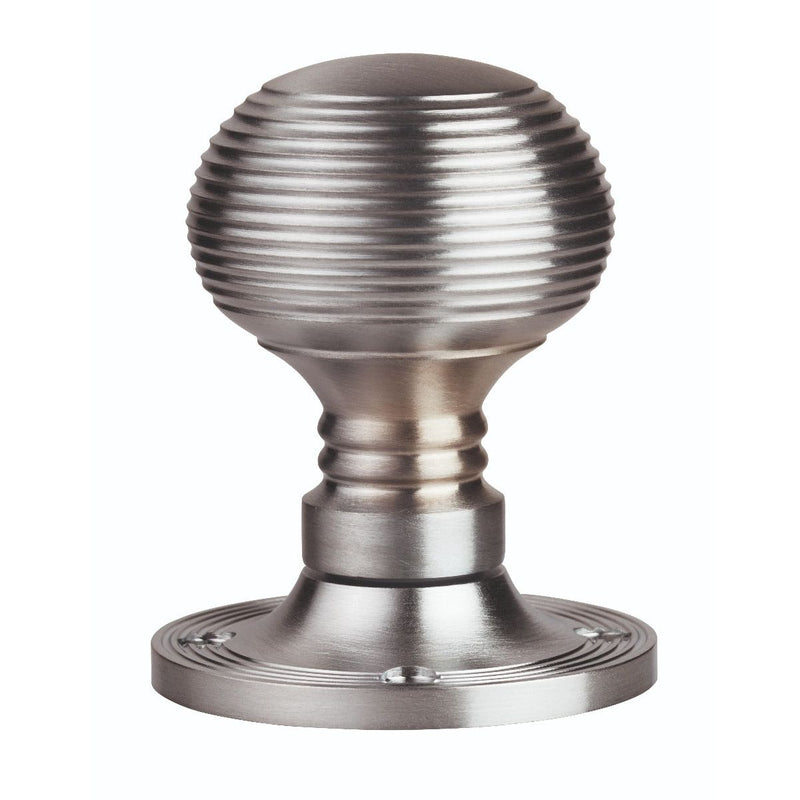 Carlisle Brass - Queen Anne Mortice Rim Knob - Satin Chrome - M1001RSC - Choice Handles