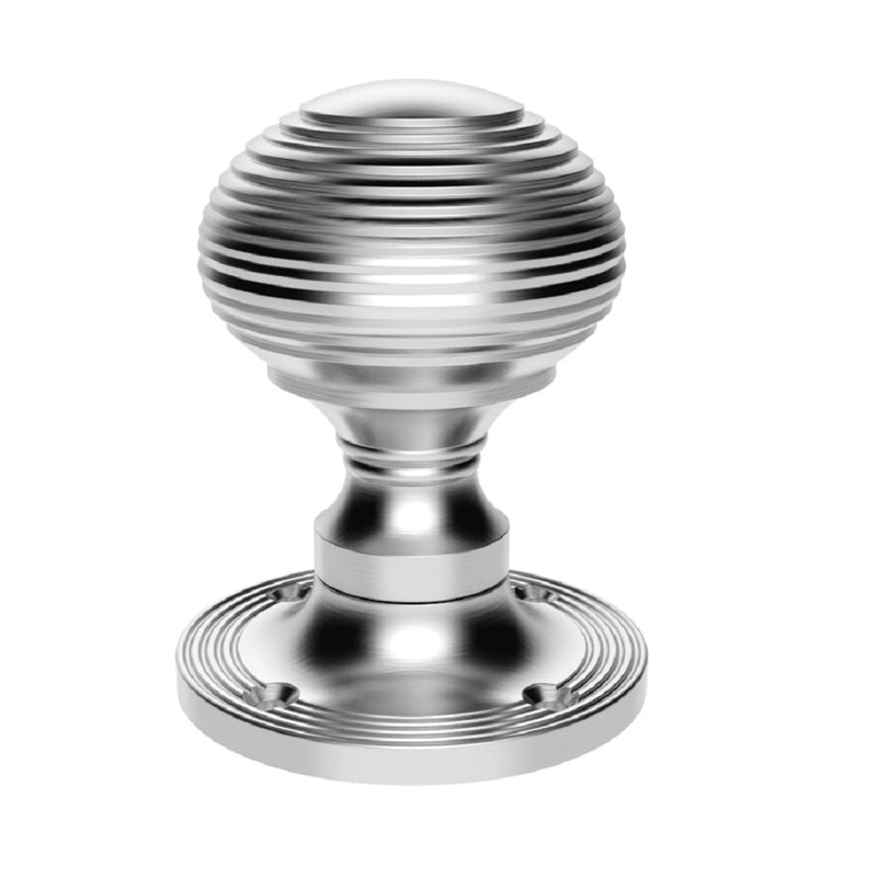 Carlisle Brass - Queen Anne Mortice Knob - Satin Chrome - M1001SC - Choice Handles