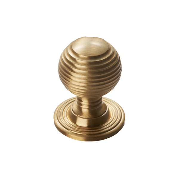 Manital - Queen Anne Knob 23mm - Satin Brass - M1003SB - Choice Handles