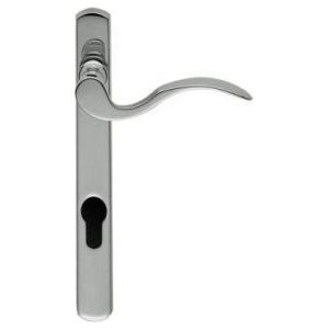 Carlisle Brass - Narrow Plate - Scroll Lever Furniture (70mm C/C) - (Right Hand) (On1) - Polished Chrome M140NPRHCP - Choice Handles