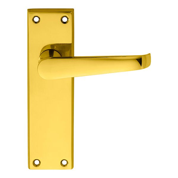 Carlisle Brass - Victorian Lever on Sweedor Latch Backplate - Polished Brass - M30S - Choice Handles