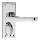 Carlisle Brass - Victorian Lever on Privacy Backplate - Polished Chrome - M31WCCP - Choice Handles