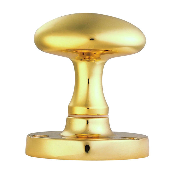 Carlisle Brass - Oval Mortice Knob - Polished Brass - M34 - Choice Handles