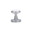 Carlisle Brass - Oval Mortice Knob - Satin Chrome - M34SCP - Choice Handles