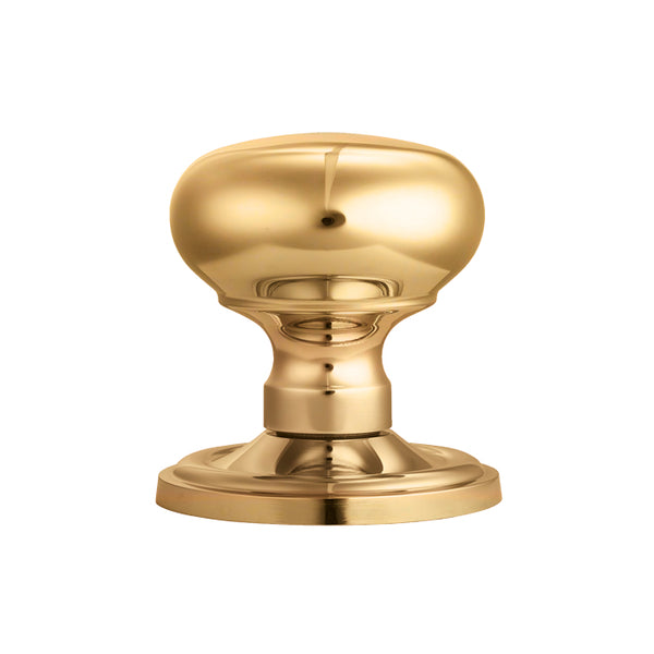 Carlisle Brass - Concealed Fix Mushroom Mortice Knob - Polished Brass - M35C - Choice Handles