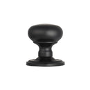 Manital - Concealed Fix Mushroom Mortice Knob - Matt Black - M35CMB - Choice Handles