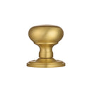 Manital - Concealed Fix Mushroom Mortice Knob - Satin Brass - M35CSB - Choice Handles