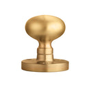 Manital - Mushroom Mortice Knob - Satin Brass - M35SB - Choice Handles