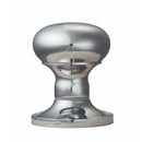 Carlisle Brass - Mushroom Mortice Knob (Unsprung) - Polished Chrome - M35USCP - Choice Handles