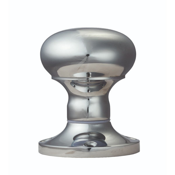 Carlisle Brass - Mushroom Mortice Knob (Unsprung) - Polished Chrome - M35USCP - Choice Handles
