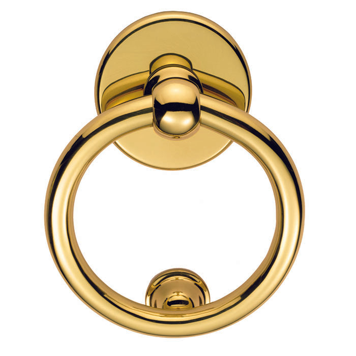 Carlisle Brass - Ring Door Knocker - Polished Brass - M37 - Choice Handles