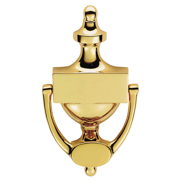 Carlisle Brass - Victorian Urn Door Knocker 196mm Polished Brass - Polished Brass - M38B - Choice Handles