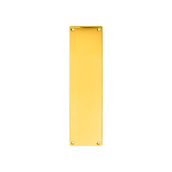 Carlisle Brass - Victorian - Finger Plate 305mm X 70mm - Polished Brass - M39
