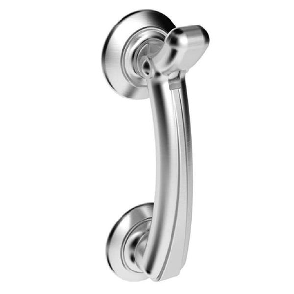 Carlisle Brass - Door Knocker on Rose - Satin Chrome M43SC - Choice Handles