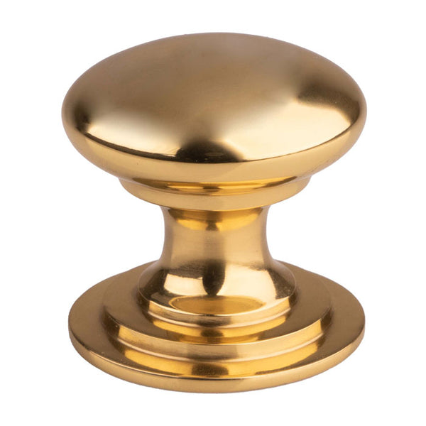 Carlisle Brass - Victorian Cupboard Knob 32mm - Polished Brass - M47B - Choice Handles
