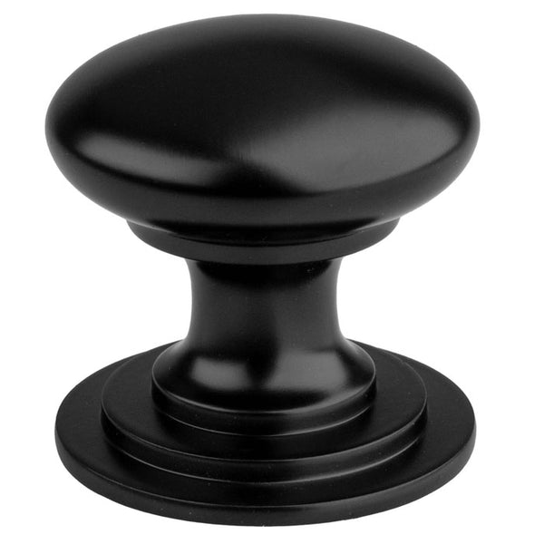 Carlisle Brass - Victorian Cupboard Knob 25mm - Matt Black - M47AMB - Choice Handles