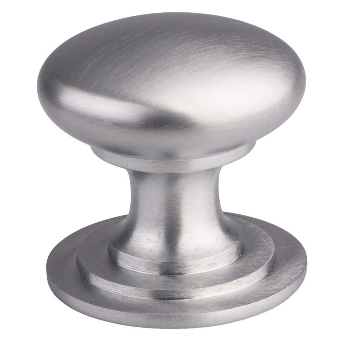Carlisle Brass - Victorian Cupboard Knob 50mm - Satin Chrome - M47ESC - Choice Handles