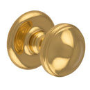 Carlisle Brass - Round Centre Door Knob - Polished Brass - M60 - Choice Handles
