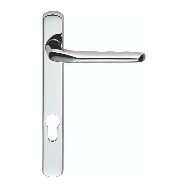 Carlisle Brass - Narrow Plate with Straight Lever 92mm c/c - Polished Chrome M86NP92CP - Choice Handles