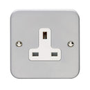 Eurolite Utility 1 Gang Unswitched Socket - Grey - MC1USOW - Choice Handles