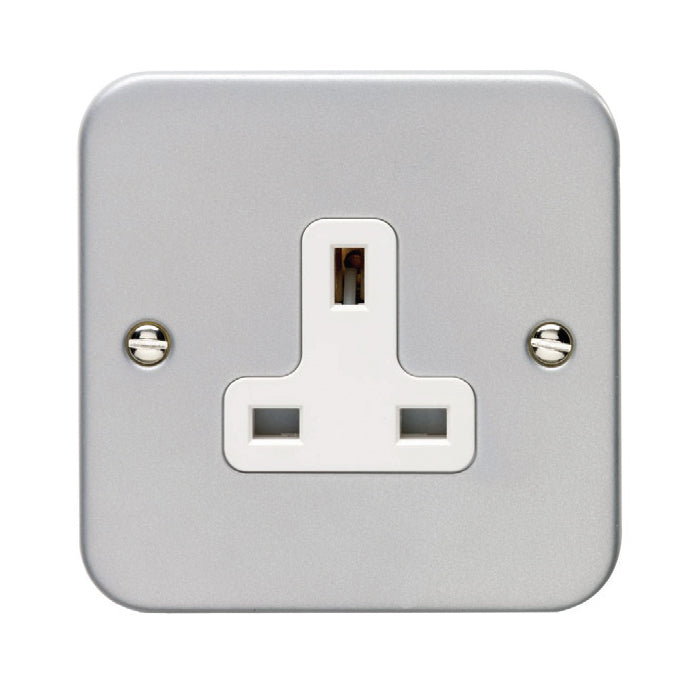 Eurolite Utility 1 Gang Unswitched Socket - Grey - MC1USOW - Choice Handles