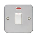 Eurolite Utility 20Amp Switch With Neon Indicator - Grey - MC20ASWNW - Choice Handles