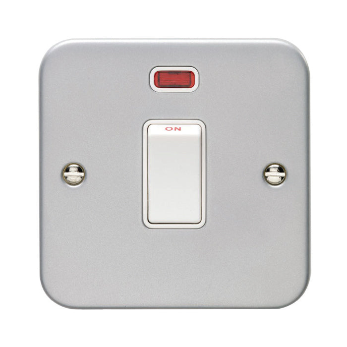 Eurolite Utility 20Amp Switch With Neon Indicator - Grey - MC20ASWNW - Choice Handles