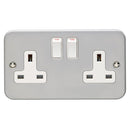 Eurolite Utility 2 Gang Socket - Grey - MC2SOW - Choice Handles
