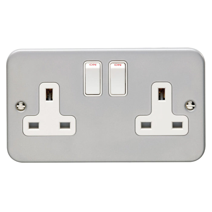 Eurolite Utility 2 Gang Socket - Grey - MC2SOW - Choice Handles