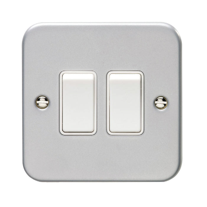 Eurolite Utility 2 Gang Switch - Grey - MC2SWW - Choice Handles