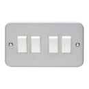 Eurolite Utility 4 Gang Switch - Grey - MC4SWW - Choice Handles