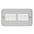 Eurolite Utility 6 Gang Switch - Grey - MC6SWW - Choice Handles