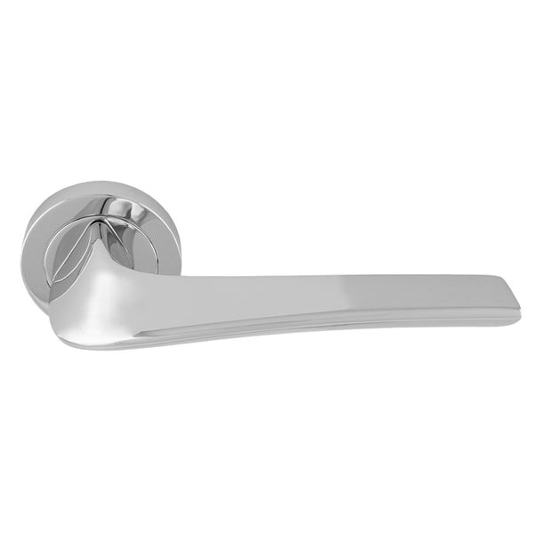 Manital Master Lever On Round Rose - Polished Chrome - MS5CP - Choice Handles