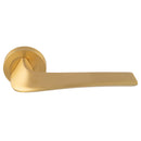 Manital Master Lever On Round Rose - Satin Brass - MS5SB - Choice Handles